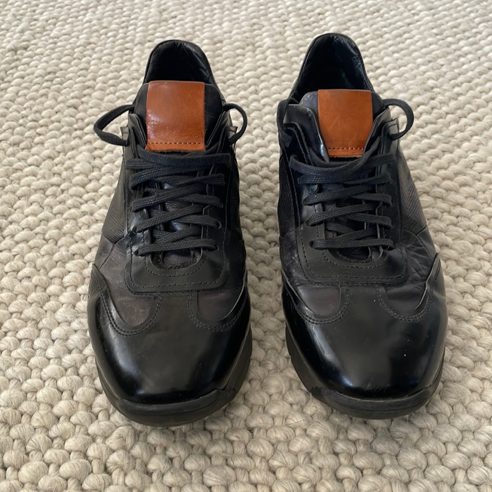 Italian made leather casual shoes